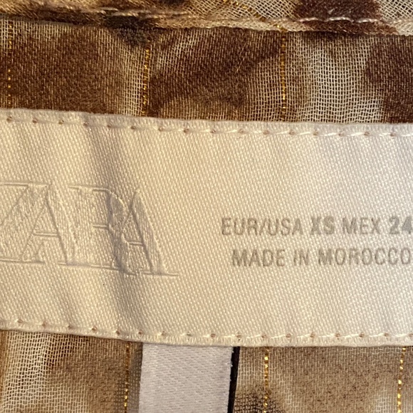 Zara Tie-dye Ruffled Top - Picture 6 of 9